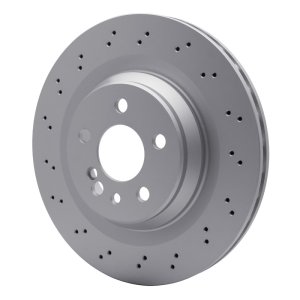 Mercedes-Benz CL55 AMG Brake Rotor (1) - Rear - R1 Concepts - GeoSPEC Rotor - Drilled - `03-`06